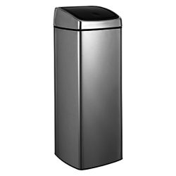 Brabantia Rectangular Touch Bin, Brilliant Steel, 25L